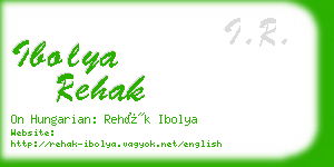 ibolya rehak business card